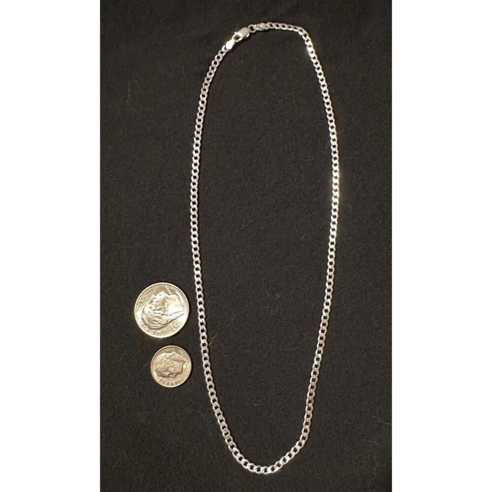 18” 3mm Cuban Sterling Silver Chain Necklace 6.2g